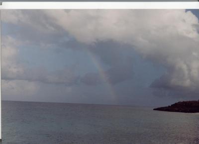Rainbow over St Maarten