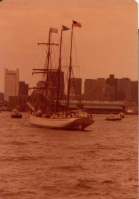 Tall Ships in Sepia
