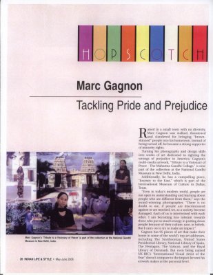 Indian Life and Style Magazine featuring Marc Gagnon