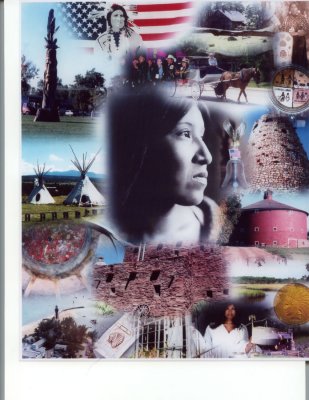 Native American collage