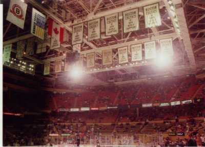 Banners of the Boston Garden