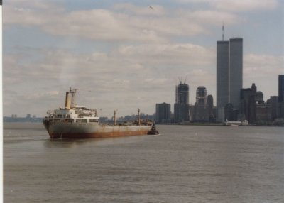 NY Harbor showing World Trade Center