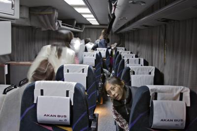 Night bus full of girls