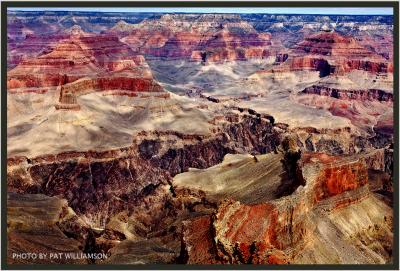 The shadows of running clouds, Grand Canyon