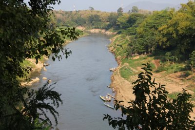 A view of Mae Kok River from about half-way up the hill.