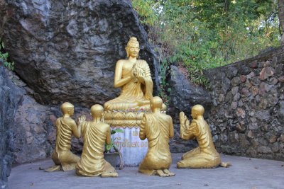 Another shrine with Buddha and his disciples.