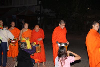 It was still dark at 6:15 am when the procession started.
