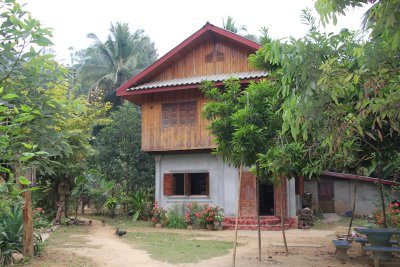 A typical Lao house inside the park.