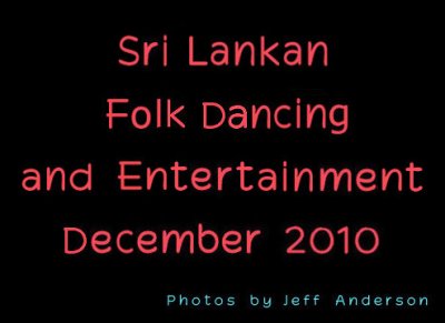 Sri Lankan Folk Dancing and Entertainment cover page.