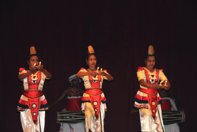 The dance troupe of Kandy preserves the traditional costumes, dances, and musical instruments of Sri Lanka.