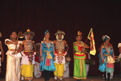 Close-up of the dancers taking their bows.