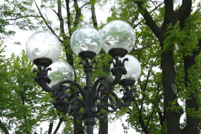 Nice lamp post in the park!