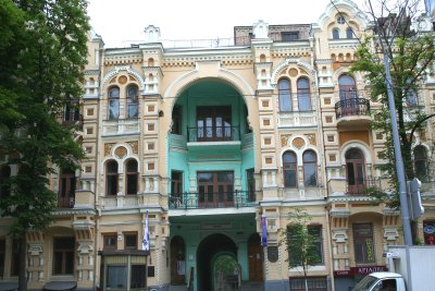 A beautiful building on Volodymyrska Street.