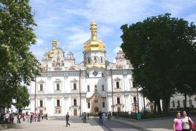 The Dormition Cathedral at the Pechersk Lavra Monastery (it was rebuilt in 2000).