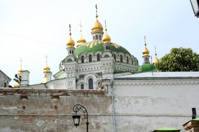 View from the Lower Lavra of the Refectory Church of St. Anthony and Theodosius.