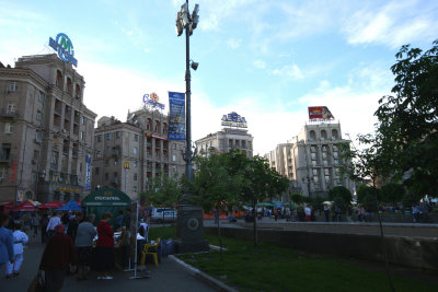 Europe Day holiday activity around Independence Square near the Hotel Kozatsky (where I stayed).