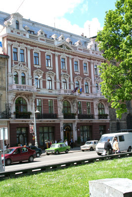 The four star Grand Hotel in Lviv where I stayed.