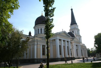 Preobrazhensky Cathedral (Transfiguration Cathedral) at Sobornaya Square.