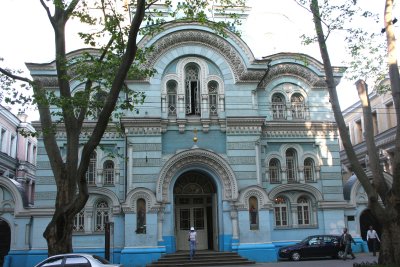 Church on Pushkinskaya Street (I don't know what denomination it is).
