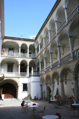 View of the Italian Courtyard where I had a coffee with my tour guide.