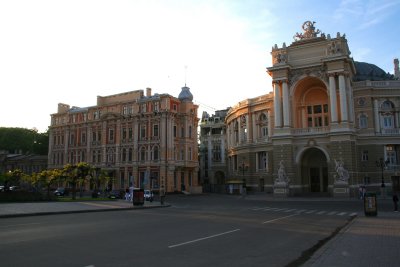 Note the beautiful building (on the left) next to Opera and Ballet Theatre.