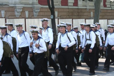 In this last photo, the cadets knew that I was photographing them, and they were cracking up!
