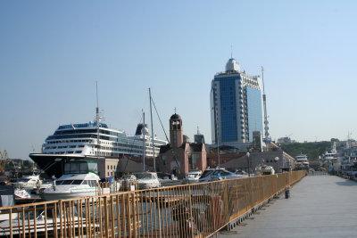 More views of the pier with the Hotel Odessa in the background.