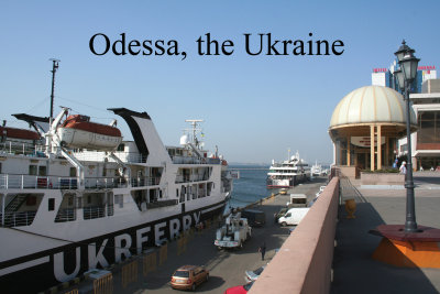 View of the port of Odessa.