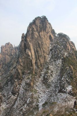 Mt. Huangshan is known for its peculiarly-shaped granite peaks.