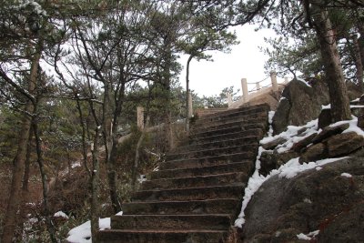 More of the endless stairs on the summit of Yellow Mountain.