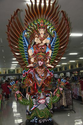 Elaborate Bali statue at the Krishna shopping center that I went to.