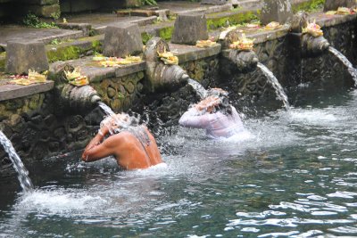 My guide suggested that I bathe in the holy spring. I was still dealing with the runs from the holy spring at Tanah Lot temple!