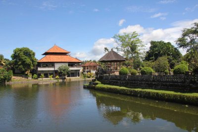 River that surrounds Taman Ayun temple, forming an island.