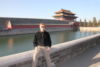 Me posing outside of the Forbidden City.