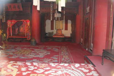 Interior view of the Empress' quarters in the Palace of Earthly Tranquility.