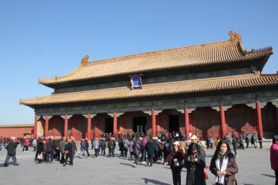 During the Ming Dynasty, emperors changed their ritual garments in this hall before grand ceremonies.