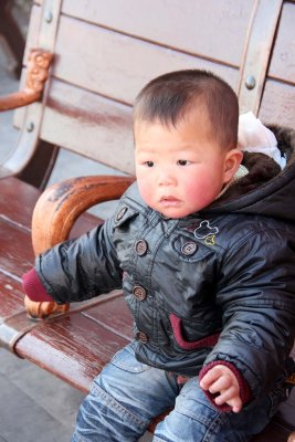 Another cute Chinese boy bundled up at the Forbidden City.