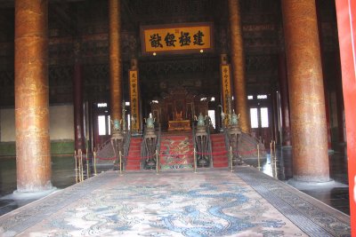 View inside the Hall of Supreme Harmony.
