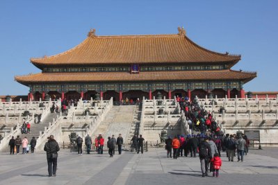 Located in the heart of the Forbidden City, the hall is where where emperors received high officials and exercised their rule.