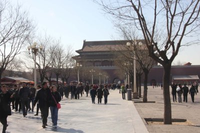 View of the Meridian Gate, or Wumen in Chinese.
