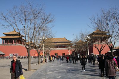It is the southern gate and entrance to the Forbidden City.