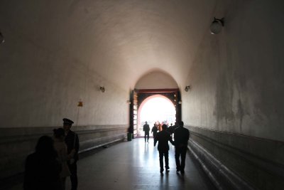 Tunnel that leads to Tian'anmen Square.