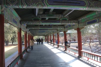 The long corridor continued to other parts of the Temple of Heaven.