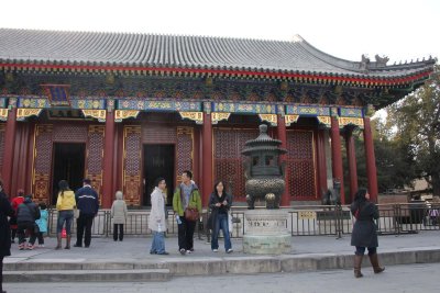 Another side of the Hall of Benevolence and Longevity. It is where foreign ministers were met by the emperor and empress.
