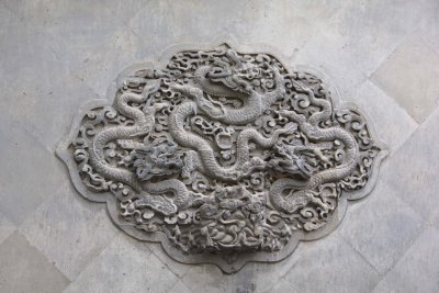 As I left the imperial Summer Palace, I admired this amazing relief sculpture of a dragon on a nearby wall.