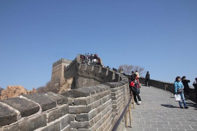 The square, watchtower was the top of the section of the Great Wall that I visited.