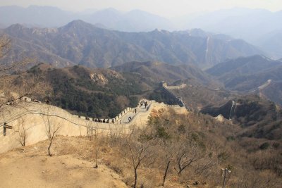 The Great Wall traverses all terrains, no matter how steep, barren or uninhabitable.