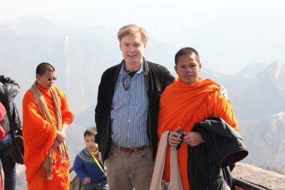 At the top, I posed with these Buddhist monks.