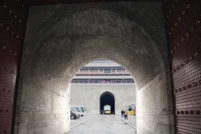 Tunnel leading to the Xi'an city wall, which is one of the oldest and best preserved city walls in China.