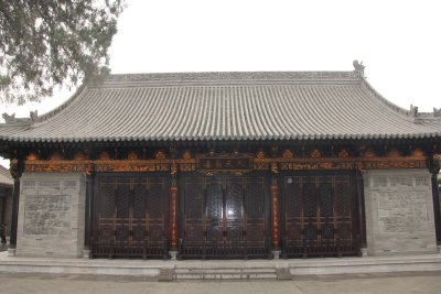 Chinese structure with intricate gates.